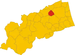 Localisation de Cossignano