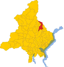 Localisation de Craveggia