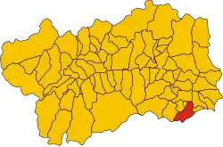 Localisation de Donnas