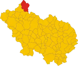 Localisation de Filettino