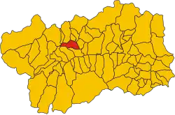 Localisation de Gignod