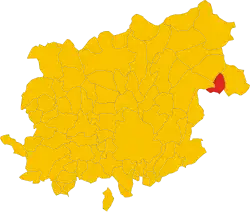 Localisation de Ginestra degli Schiavoni