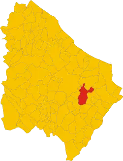 Localisation de Gissi