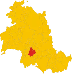 Localisation de Gualdo Cattaneo