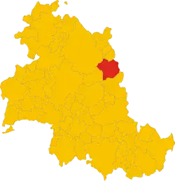 Localisation de Gualdo Tadino