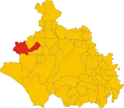 Localisation de Ischia di Castro