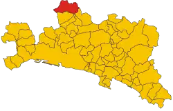 Localisation de Isola del Cantone