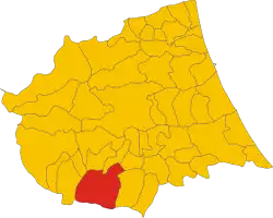 Localisation de Isola del Gran Sasso d'Italia