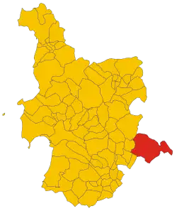 Localisation de Laconi