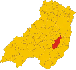 Localisation de Langhirano