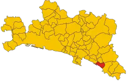 Localisation de Lavagna