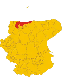 Localisation de Lesina