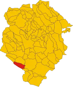 Localisation de Magnano