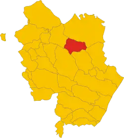 Localisation de Miglionico