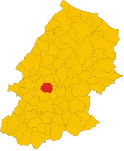 Localisation de Montagano