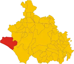 Localisation de Montalto di Castro