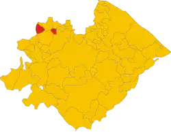 Localisation de Monte Cerignone