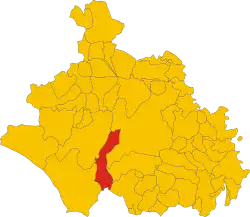 Localisation de Monte Romano