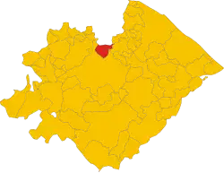 Localisation de Montecalvo in Foglia