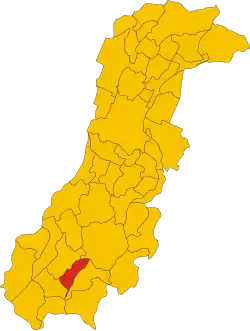 Localisation de Montecreto