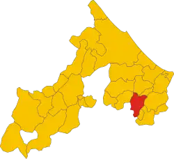Localisation de Montefiore Conca