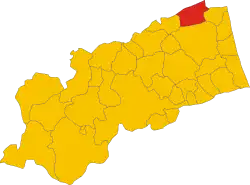 Localisation de Montefiore dell'Aso