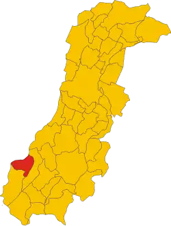 Localisation de Montefiorino