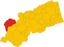 Localisation de Montemonaco