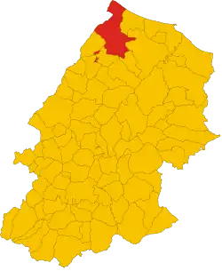 Localisation de Montenero di Bisaccia