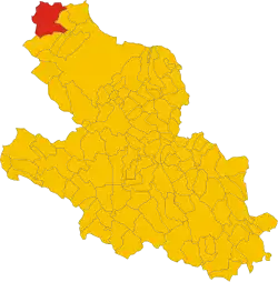 Localisation de Montereale