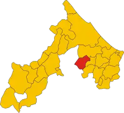 Localisation de Montescudo