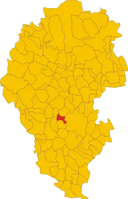 Localisation de Monteviale