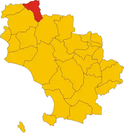 Localisation de Montieri