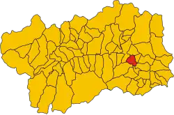 Localisation de Montjovet