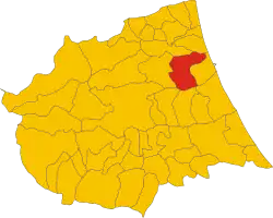 Localisation de Mosciano Sant'Angelo