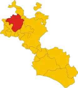 Localisation de Mussomeli