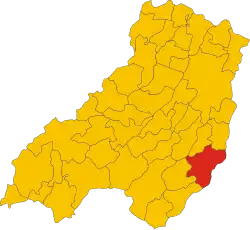 Localisation de Neviano degli Arduini