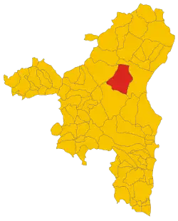 Localisation de Oliena