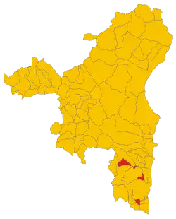 Localisation de Osini