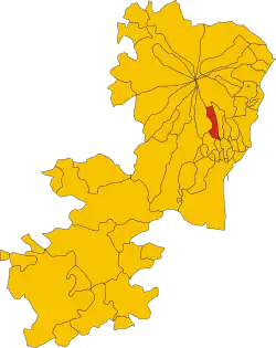 Localisation de Pedara