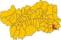 Localisation de Perloz