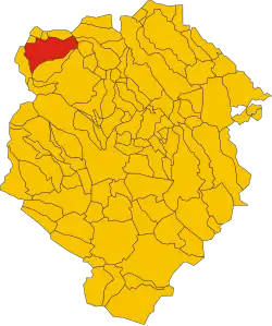 Localisation de Piedicavallo