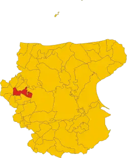 Localisation de Pietramontecorvino