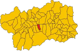Localisation de Pollein