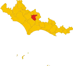 Localisation de Priverno