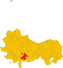 Localisation de Prizzi