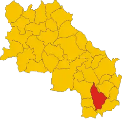 Localisation de Radicofani