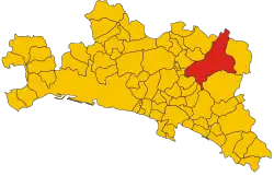 Localisation de Rezzoaglio