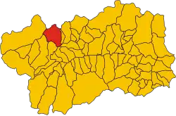 Localisation de Saint-Rhémy-en-Bosses