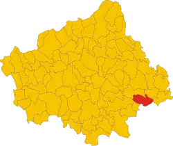 Localisation de Salgareda